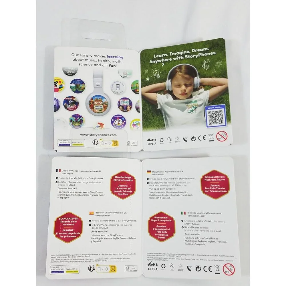 Storyshield Lot Of 4 For Storyphones Storytelling Headphones for Kids New Sealed
